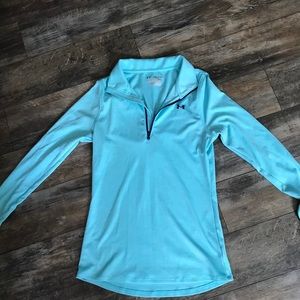 Aqua blue Under Armour Long Sleeve pull over